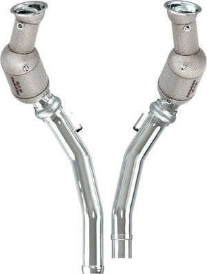 Aston Martin Vanquish (Gen 3) Downpipes with 250 Cell Sports Cats 