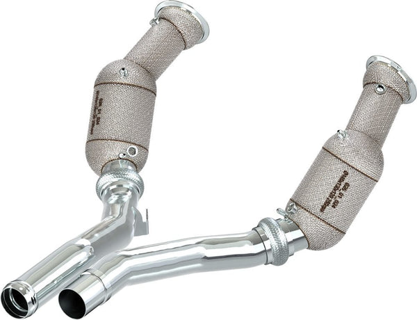 Aston Martin Vanquish (Gen 3) Downpipes with 250 Cell Sports Cats 