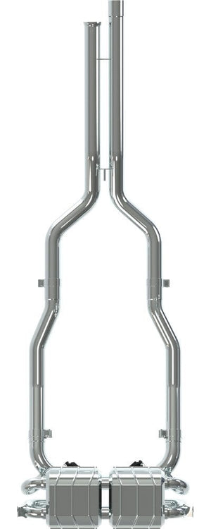 Aston Martin Vantage V12 Cat back exhaust system to suit OEM Actuators - 02AM05003017 