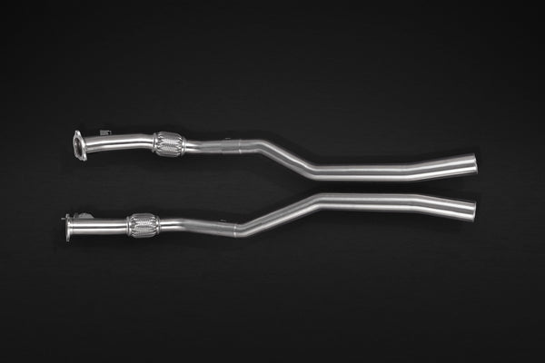 Audi RS4/5 (B9/F5) without OPF – Pre-Silencer Delete Pipes (to suit Capristo cat back) - 02AU00503009 