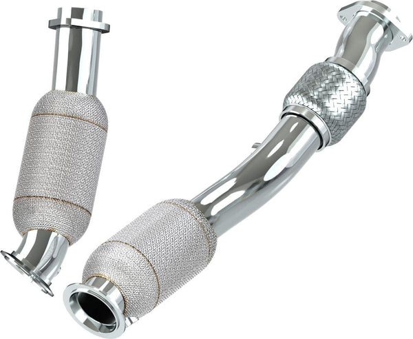 BMW M2,M3/M4 Competition G80/G81/G82/G87 Capristo Downpipes with 250 cell sport cats - 02BM07403027 