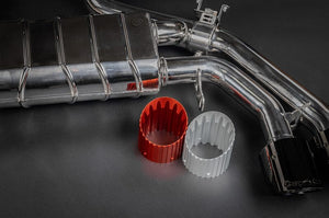 BMW X3M (F97) Capristo Exhaust system to suit OEM actuators, with MSD and anodized alloy exhaust tips 