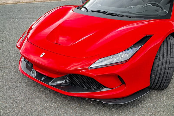 Capristo Carbon Fibre Front Spoiler with Air Duct Set for Ferrari F8 Tributo/Spider - 03FE12310004LG 