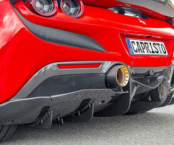 Capristo Carbon Fibre Rear Diffuser for Ferrari F8 Tributo/Spider ...
