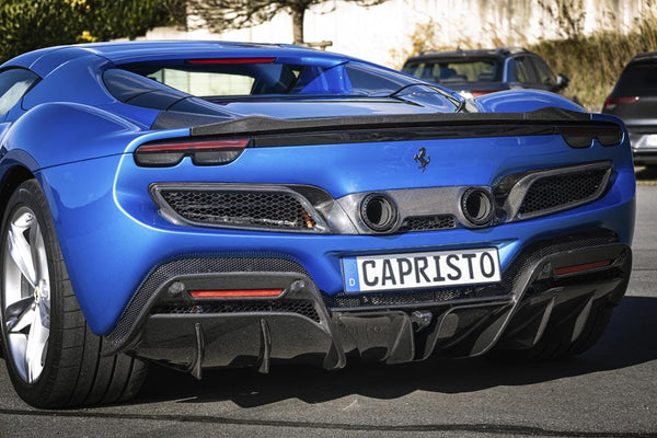 Capristo Carbon Fibre Rear Diffuser to suit Ferrari 296 GTB/GTS - 02FE13810006 