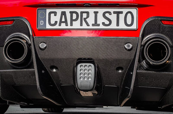 Capristo Carbon/Aluminium Exhaust Tips to suit Ferrari 488 Pista - 02FE08703023 