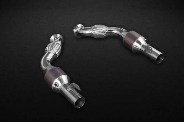 Capristo Catalytic Converters (250 Cell) with Heat Protection for Ferrari 488 GTB/GTS - 02FE08703027 