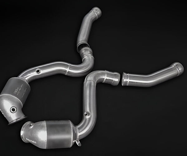 100 CELL SPORTS CATTED DOWNPIPE FOR MERCEDES-BENZ C63 4.0 V8 BITURBO A