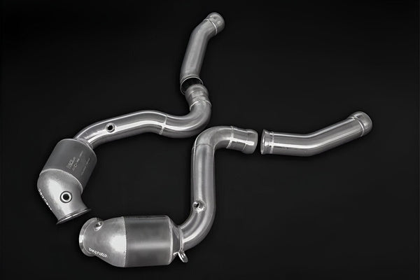 Capristo Downpipe with 100 cells Sportcats for Mercedes C63 4.0 V8 BiTurbo AMG (W/S/C 205 ab 09/2018) - 02MB02003032 