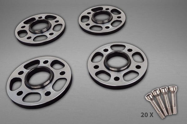 Capristo Wheel Spacer Set - Front 11mm Rear 14mm with titanium wheel bolts for Ferrari F8 Tributo/ F8 Spider - 01FE12303018 