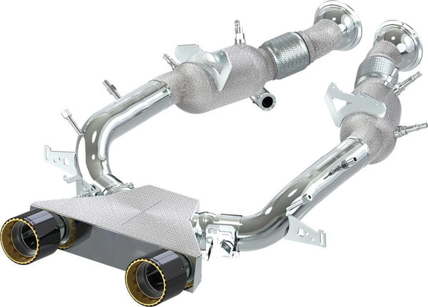 Ferrari 296 Exhaust System With 250 Cell Catalytic Converters Exhaust System