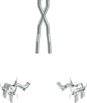 Ferrari Purosangue - Exhaust system to suit OEM actuators with X-Pipe as MSD replacement - Capristo 