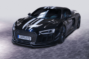 Audi R8 V10 PLUS (2015) CAPRISTO Carbon Front Fins Exhaust System