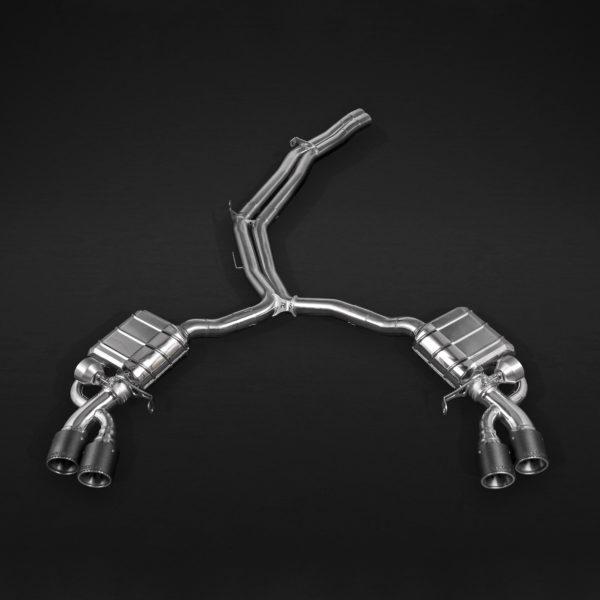 Audi RS5 (F5) – ECE Valved Exhaust with Mid-Pipes and Carbon Tips (E2P)