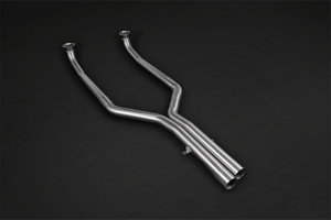 BMW M6 (F12, F13,F06) Stainless Steel endpipes with carbon shells