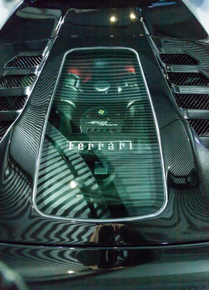 Ferrari 458 Spider – Carbon and Glass Bonnet (Primed Top/Gloss Bottom)