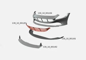 Ferrari Roma Capristo Front Bumper without assembly components 03FE13010001/04 Exhaust System