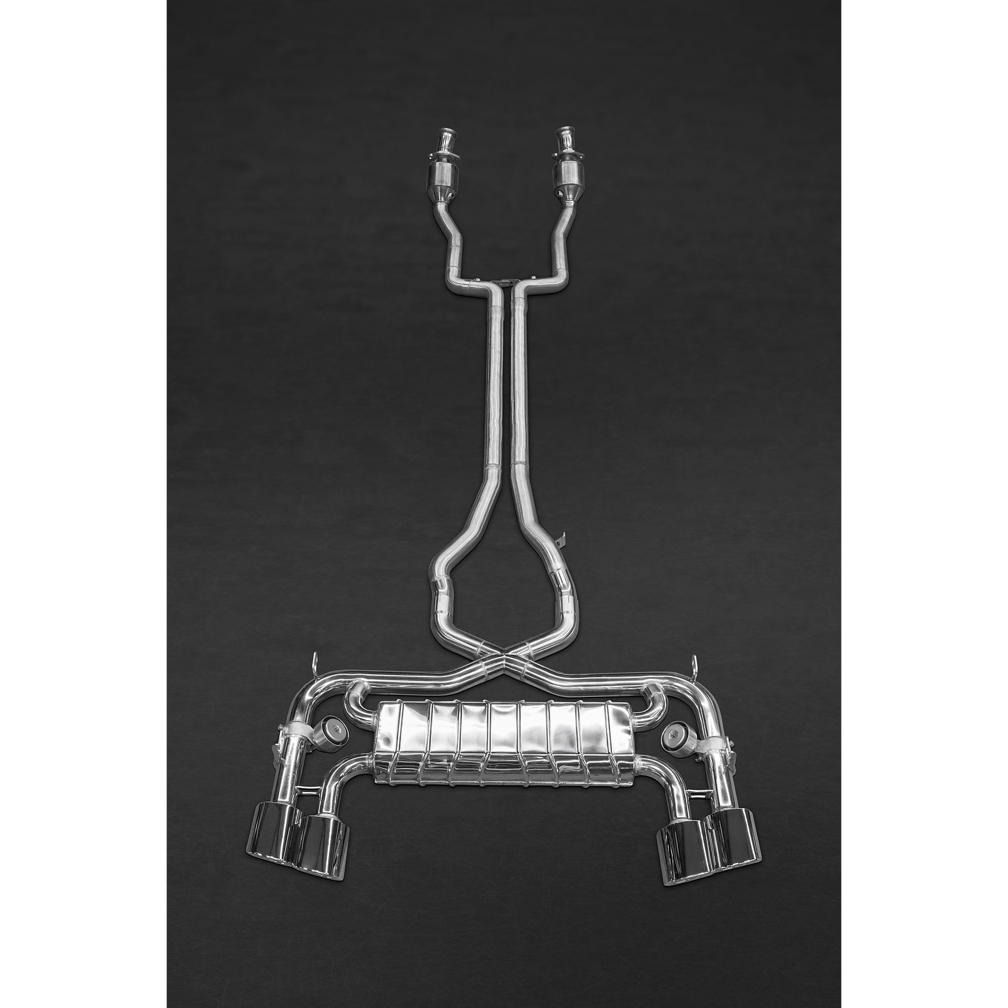 Jaguar F-Type V8 S – Valved Exhaust, Sports Cats (100 Cell), & X-Pipe (Incl. Remote) Exhaust System