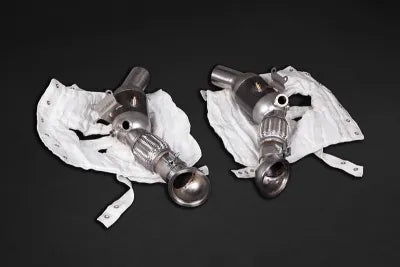 Set of downpipes with heat protection, Ferrari SF90 02FE12703012 